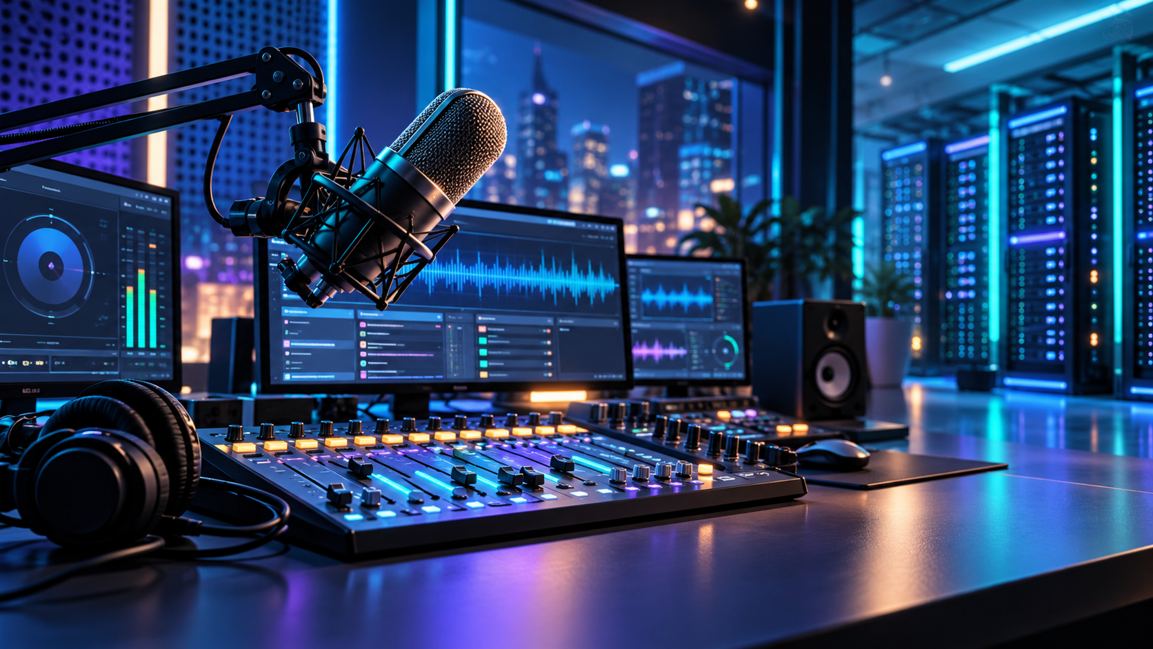 Professional online radio studio